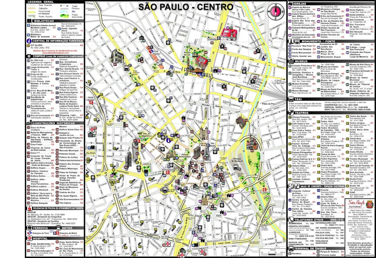 Sao Paulo mapes