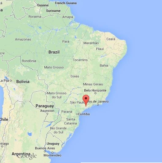 mapa de Sao Paulo amèrica del sud 