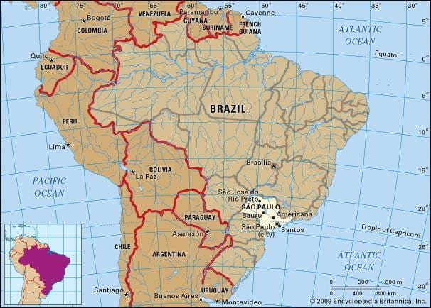 São Paulo mapa geogràfic