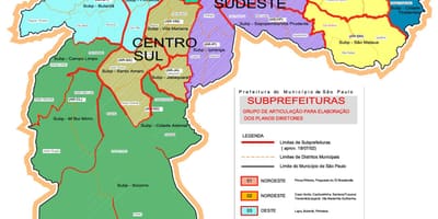 Sao Paulo brasil barris mapa