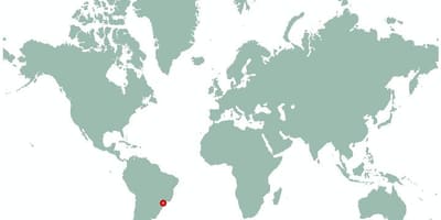 On és Sao Paulo en el mapa del món
