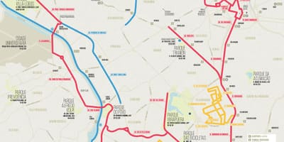 São Paulo bicicleta mapa