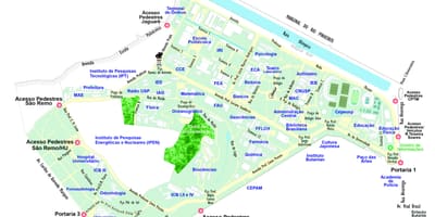 São Paulo escola mapa