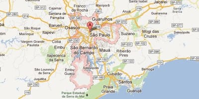 Mapa de Google Sao Paulo