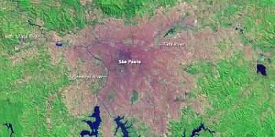São Paulo, el mapa topogràfic