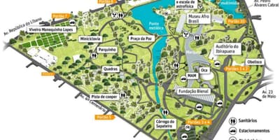 São Paulo parc mapa