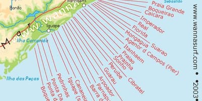 São Paulo platja mapa