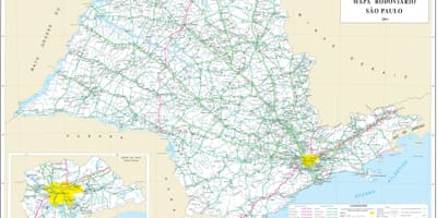 São Paulo regió mapa