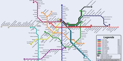 São Paulo tramvia mapa