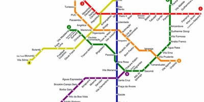 Mapa de Sao Paulo tub